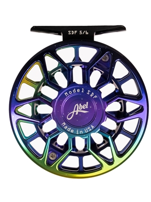 Abel SDF 5/6 Fly Reel- Sealed Drag Fresh northern lights fade Abel Fly Fishing Reels