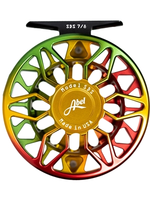 Abel SDS 7/8 Fly Reel rasta fade Abel Fly Fishing Reels