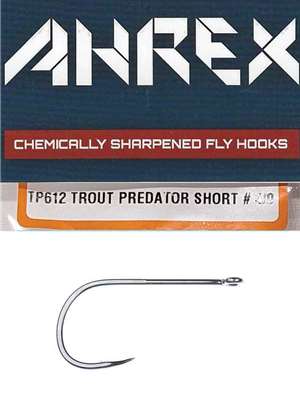 Ahrex TP612 Trout Predator Streamer Short Hooks Ahrex Hooks | Mad River Outfitters