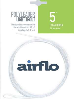 Airflo 5' Light Trout Polyleaders- Hover Sinking Leaders