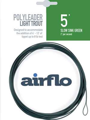 Airflo 5' Light Trout Polyleaders- Slow Sink Sinking Leaders