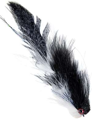 Galloup's Bangtail T & A Streamer - Black/White Kelly Galloup Flies