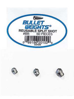 bullet weights reuseable lead split shot Fly Fishing Split Shot at Mad River Outfitters