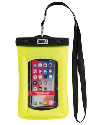 Chums Floating Phone Protector in Yellow New Fly Fishing Gear at Mad River Outfitters