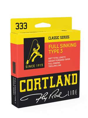 Cortland 333 Full Sink Type 3 Fly Line sinking intermediate fly lines