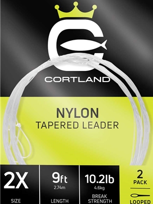 Cortland 9' Nylon Tapered Freshwater Leaders Dry Fly Leaders