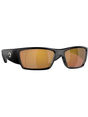 Costa Fantail Pro Sunglasses- matte black with gold mirror 580G lenses Gifts for Men