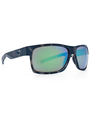 Costa Half Moon Sunglasses- green mirror/matte tiger shark Costa del Mar