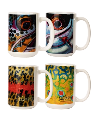 DeYoung Trout Coffee Mug set Coffee Mugs & Barware