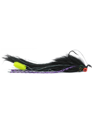 ehler's foam tail superworm black Largemouth Bass Flies - Subsurface