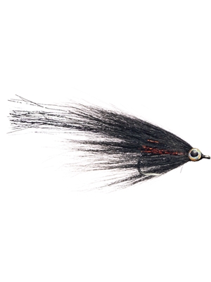 Flash Dance Fly black Largemouth Bass Flies - Subsurface