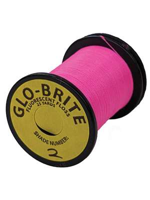 Glo Brite Floss available at Mad River Outfitters. Threads, Tinsel, Wire  and  Floss