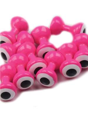 Fl. Pink Double Pupil Lead Eyes Hareline Dubbin