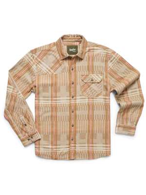 Howler Brothers Harker's Flannel at Mad River Outfitters in Natural Men's Fly Fishing Shirts at Mad River Outfitters