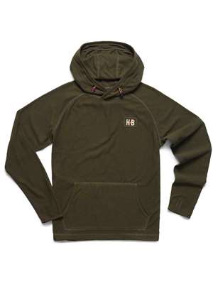 Howler Brothers Palo Duro Fleece Hoodie in Deep Woods Fly Fishing Insulation