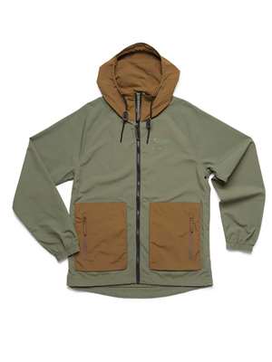 Howler Brothers Seabreacher Jacket in Oregano/Teak. fly fishing rain gear