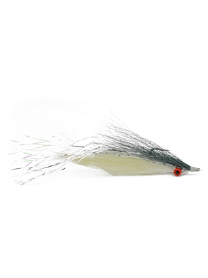 half-n-half streamer fly grey white Clouser Minnows