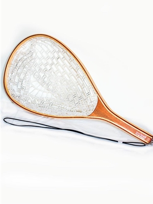 landing net with clear rubberized net bag fishing nets