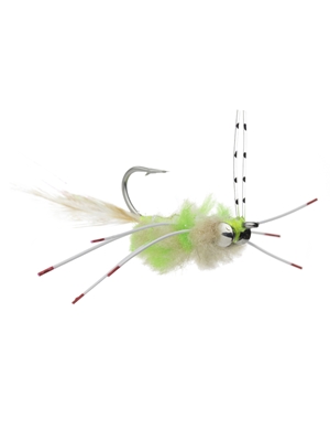 del brown's merkin crab chartreuse flies for bonefish and permit