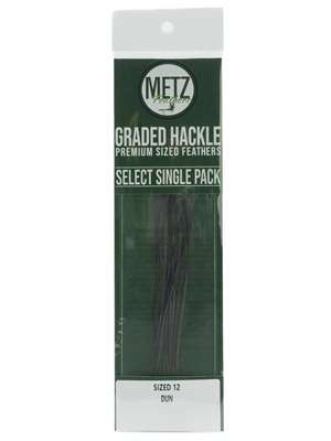 Metz Hackle Select Single Pack - Dun Umpqua Feather Merchants