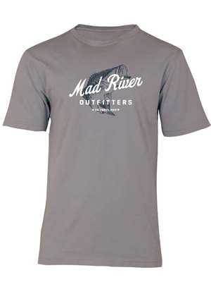 Mad River Outfitters Pigment Dyed T-Shirt- cement with MRO bass logo mad river outfitters Men's T-Shirts