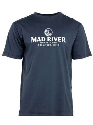 Mad River Outfitters Pigment Dyed T-Shirt- washed navy with MRO logo mad river outfitters Men's T-Shirts