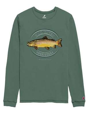 Mad River Outfitters- Waffle Long Sleeve Crew Neck- Spruce Mad River Outfitters