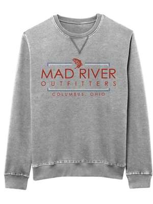 Mad River Outfitters Weathered Fleece Crew- Heathered Smoked Pearl Mad River Outfitters