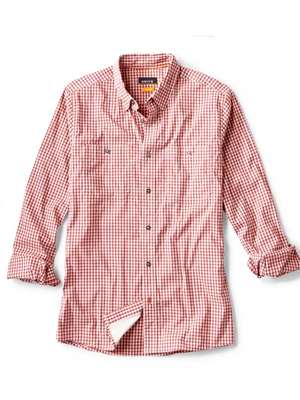 Orvis River Guide 2.0 Long Sleeved Shirt- russett check Men's Fly Fishing Shirts at Mad River Outfitters