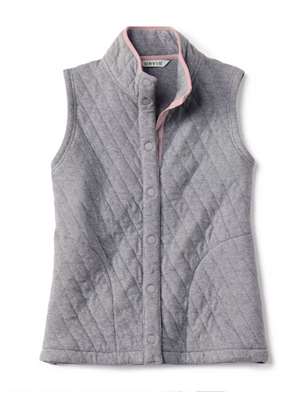 Orvis Women's Quilted Vest- dark grey heather new orvis products