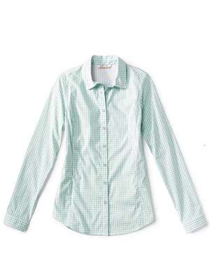 Orvis Women's River Guide Shirt- sea glass check Orvis Women's Clothing