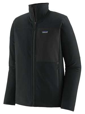 Patagonia Men's R2 TechFace Jacket in Black Fly Fishing Insulation