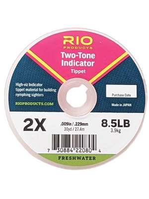 Rio Two Tone Indicator Tippet Euro Nymph Leaders and Materials