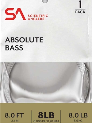 Scieintific Anglers Absolute Bass Leaders Fly Fishing Leaders- Bass and Warmwater