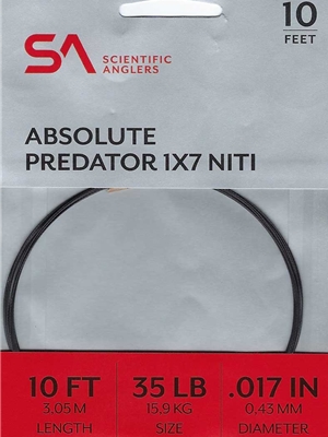 Scientific Anglers Absolute Predator 1 X 7 NiTi wire bite tippet Saltwater fly fishing tippet materials