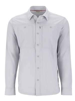 Simms Flyover Shirt- sterling Men's Fly Fishing Shirts at Mad River Outfitters