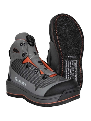 Simms Guide Boa Wading Boots- sticky felt soles Fly Fishing Apparel SALE at Mad River Outfitters