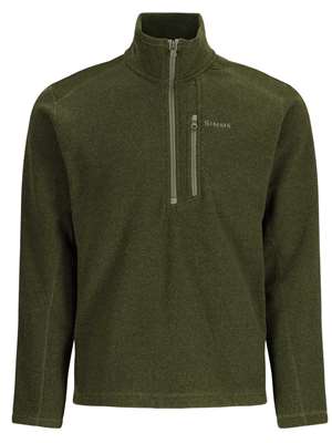 Simms Rivershed Half Zip- riffle heather Fly Fishing Apparel SALE at Mad River Outfitters