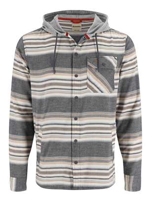 Simms Santee Flannel Hoody- black/slate blanket stripe Fly Fishing Hoodies