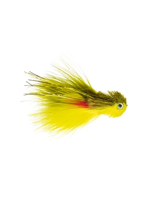 Sabota's Swimmin' Jimmy in Olive / Yellow Largemouth Bass Flies - Subsurface