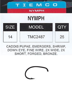 tiemco 2487 fly hooks fly tying nymph hooks