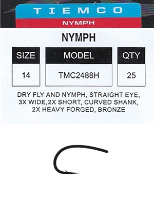 tiemco 2488h fly hooks fly tying hooks for salmon and steelhead