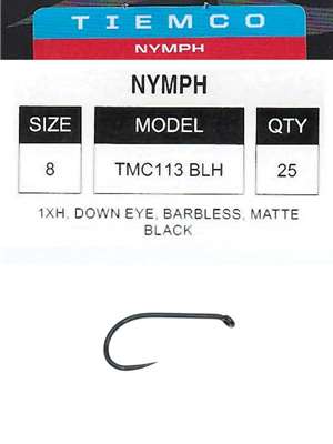 Tiemco 113BLH Fly Hooks Barbless Hooks